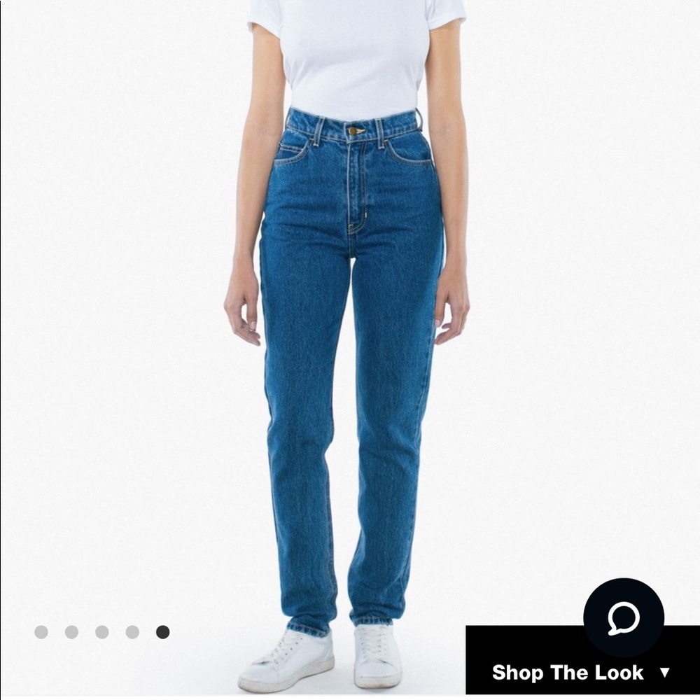 american apparel high waisted jeans